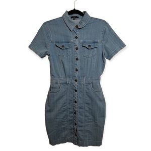 BLĀSHE | Button-Up Denim Dress